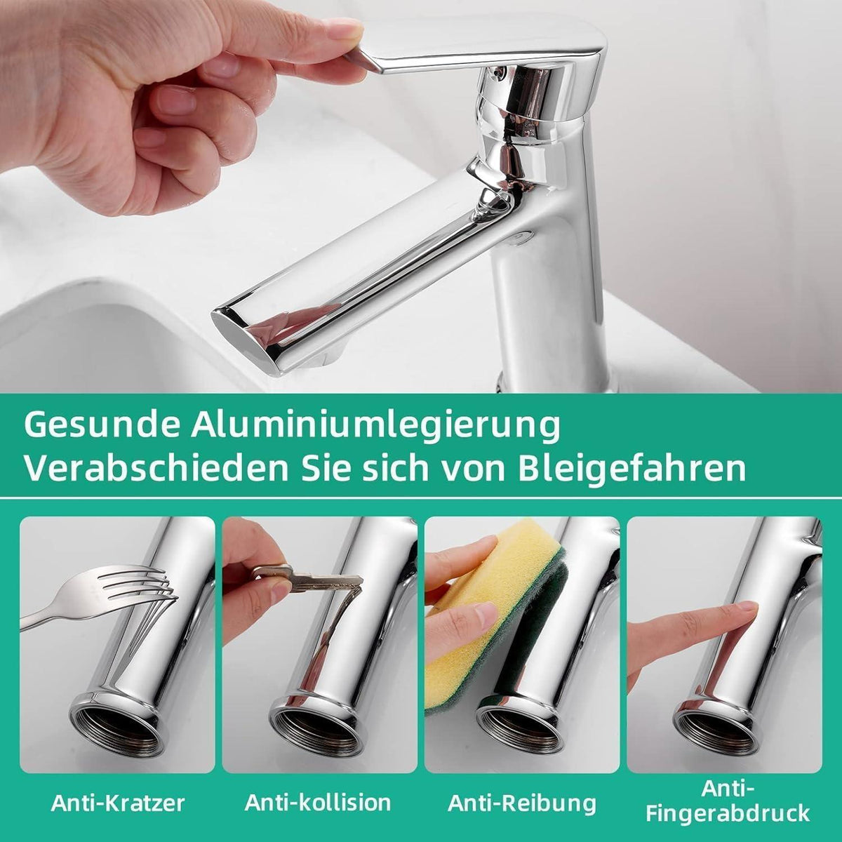Waschtischarmatur Chrom – Wassersparend & Einfache Montage