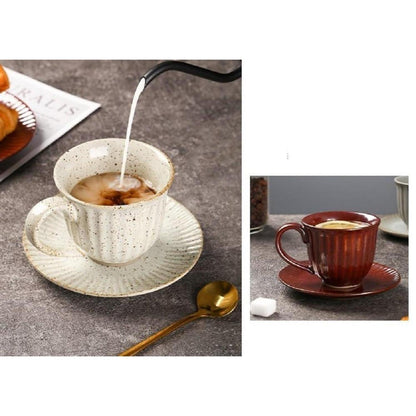 Cappuccino Tasse Set Beige - Vintage Espressotasse 160ml