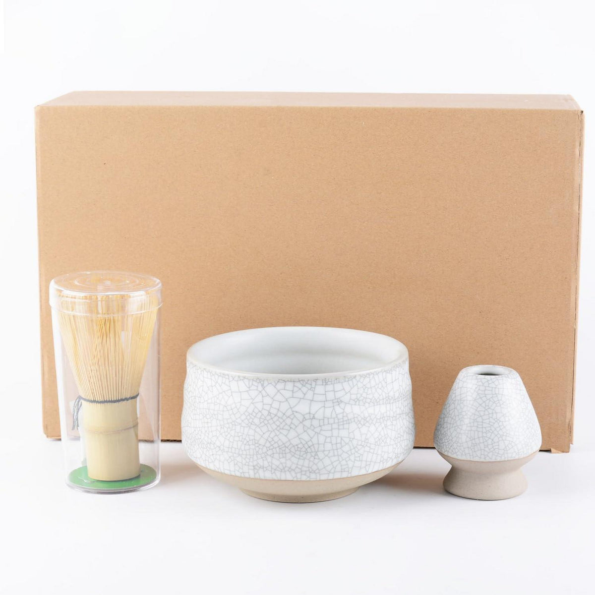 Matcha Set 4-teilig mit Besen, Schale & Löffel