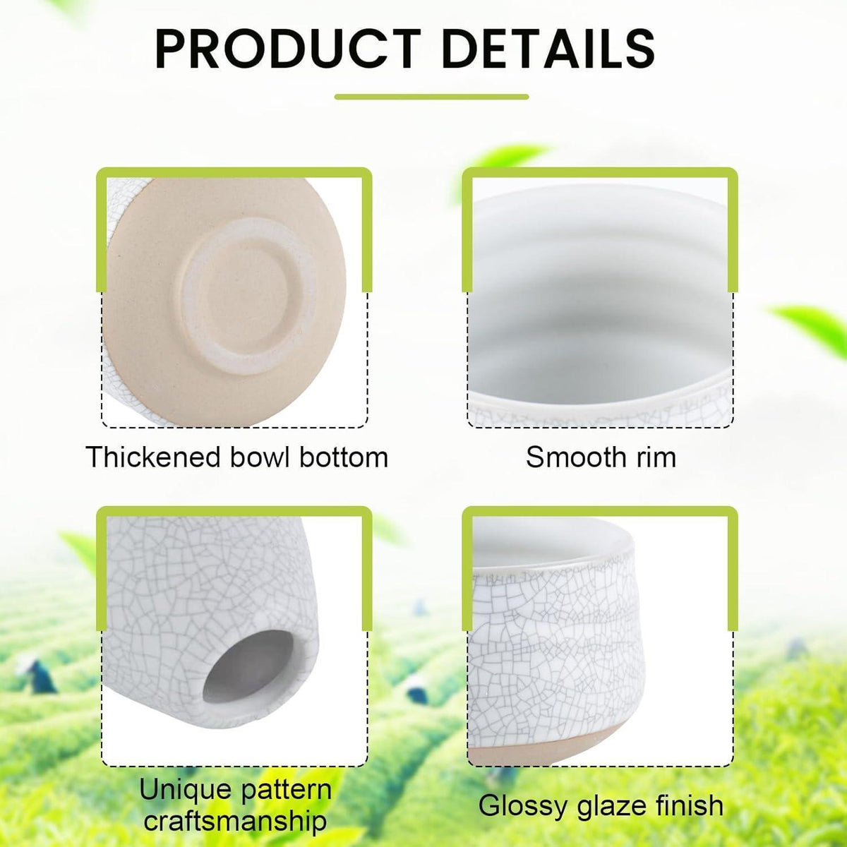 Matcha Set 4-teilig mit Besen, Schale & Löffel