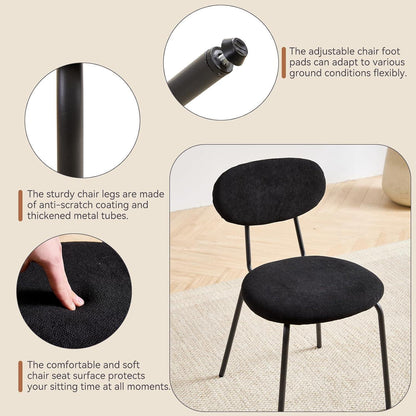 Runder Esstisch Set 100cm Holz + 6 Stapelbare Stühle