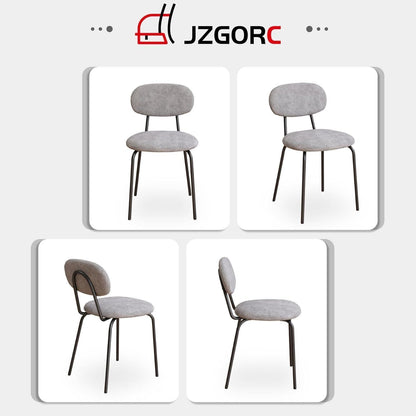 Runder Esstisch Set (100cm) mit 6 Stapelstühlen – Modern & Ergonomisch