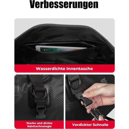 Motorrad Hecktasche 40L wasserdicht mit Schnellverschluss