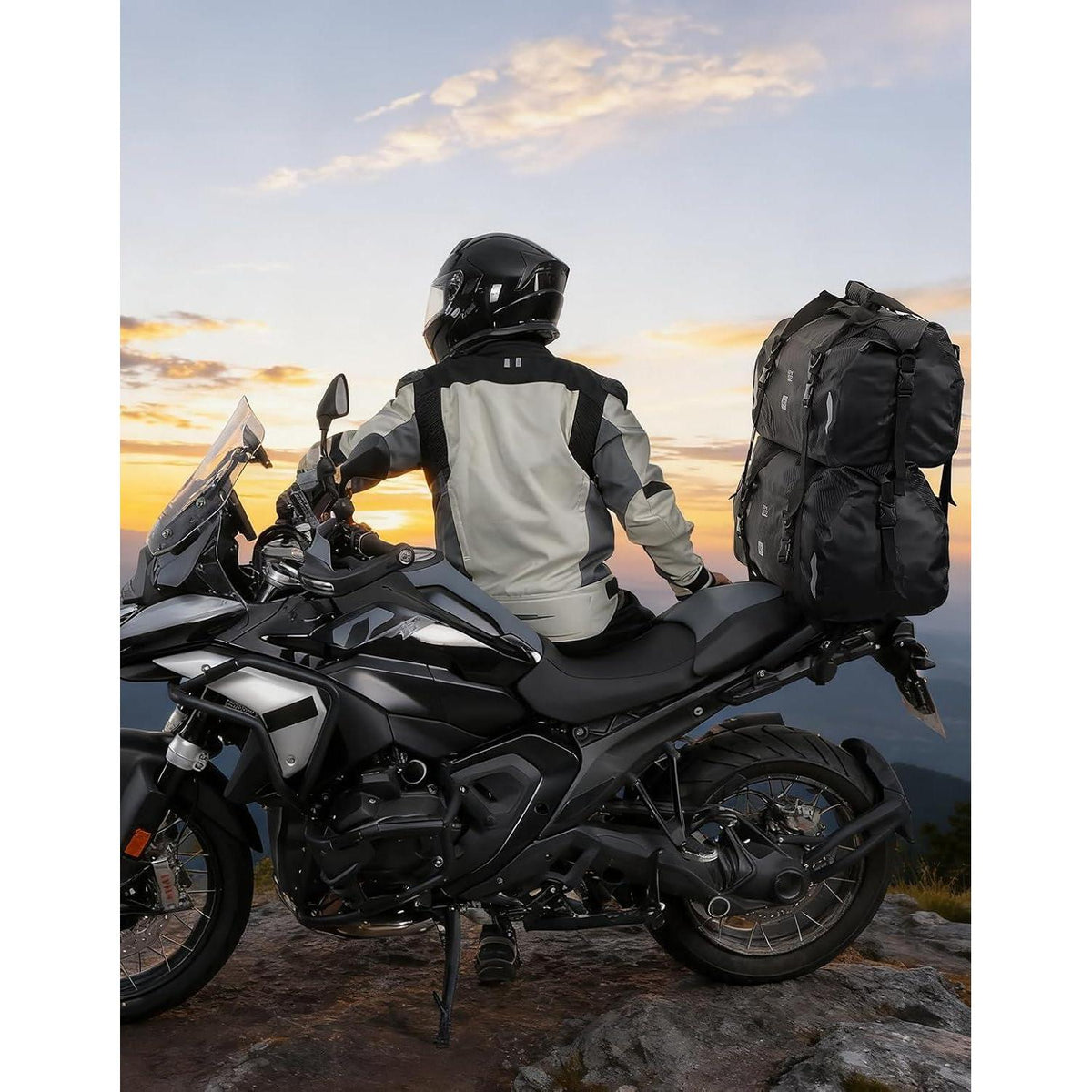 Motorrad Hecktasche 40L wasserdicht mit Schnellverschluss