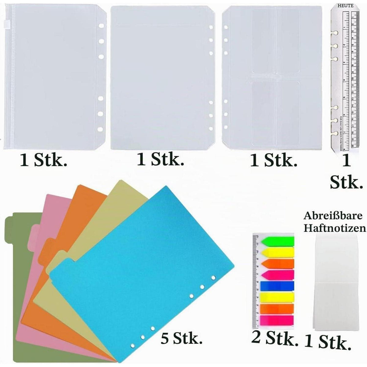 A5 Notizbuch Binder – Olivgrün Kariert, Nachfüllbar in Lederoptik