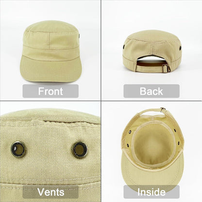 Military Cap Braun – Unisex Baseballkappe verstellbar