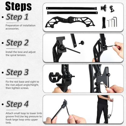Recurve- & Langbogen Set für Erwachsene – Komplettset zum Bogenschießen