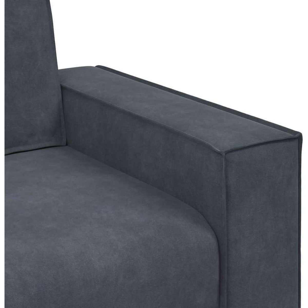 2-Sitzer Sofa Dunkelgrau Samt – Komfortable Polstercouch