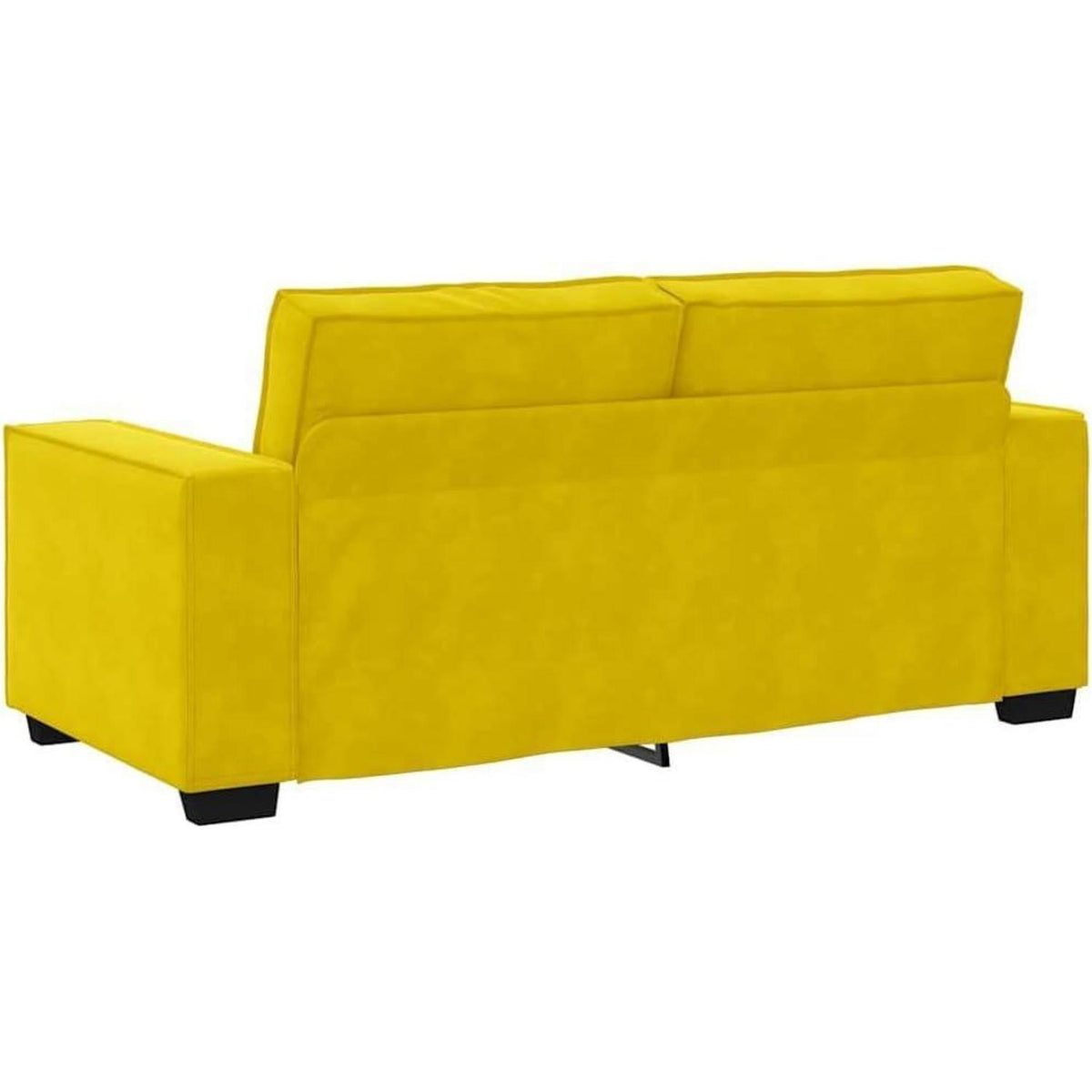 2-Sitzer Sofa Gelb Samt – Komfortable Polstercouch