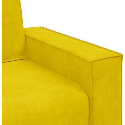 2-Sitzer Sofa Gelb Samt – Komfortable Polstercouch