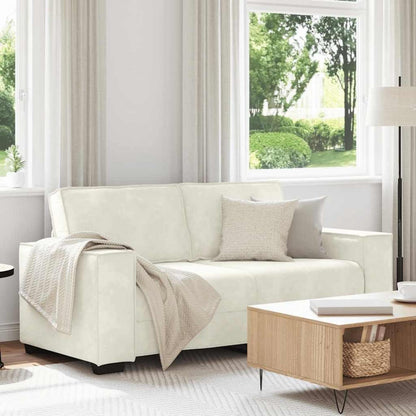 2-Sitzer Sofa Creme Samt – Komfortable Polstercouch