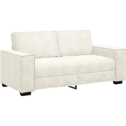 2-Sitzer Sofa Creme Samt – Komfortable Polstercouch