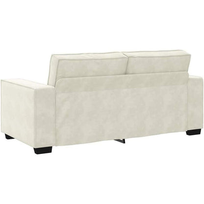 2-Sitzer Sofa Creme Samt – Komfortable Polstercouch
