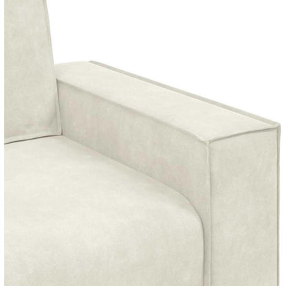 2-Sitzer Sofa Creme Samt – Komfortable Polstercouch