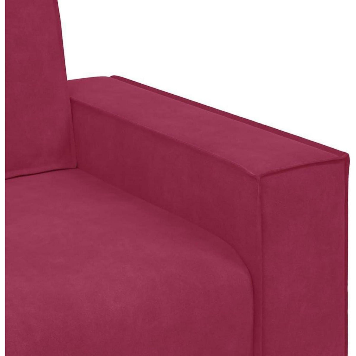 2-Sitzer Sofa Weinrot – Samt Polstercouch 120cm