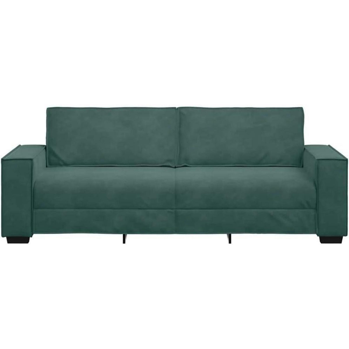 3-Sitzer Sofa Dunkelgrün Samt 180cm – Komfortable Polstercouch