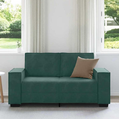 2-Sitzer Sofa Dunkelgrün Samt – Komfortable Polstercouch