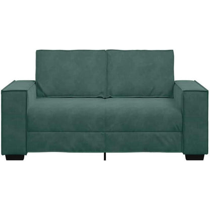 2-Sitzer Sofa Dunkelgrün Samt – Komfortable Polstercouch