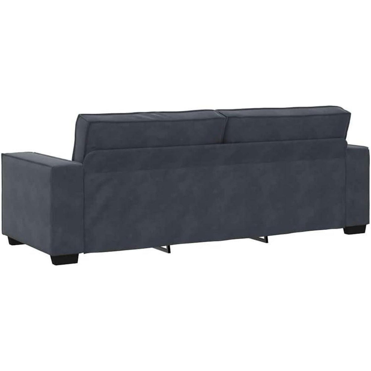3-Sitzer Sofa Dunkelgrau Samt 180cm – Komfortable Polstercouch
