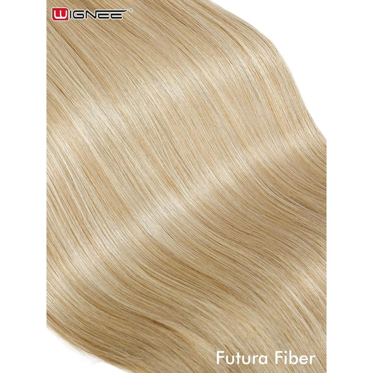 Blonde Synthetische Spitze Frontperücke 28 Zoll Gerade Perücke