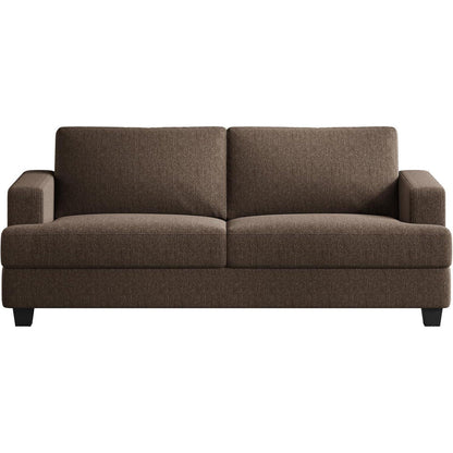 Großes 2-Sitzer Sofa mit Leinenstoff & Tiefsitz