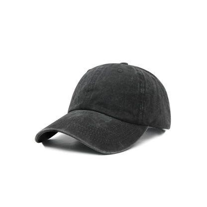 Basecap Übergröße Herren – Verstellbare Baumwollkappe Schwarz 60-65cm