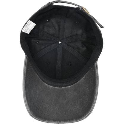 Basecap Übergröße Herren – Verstellbare Baumwollkappe Schwarz 60-65cm
