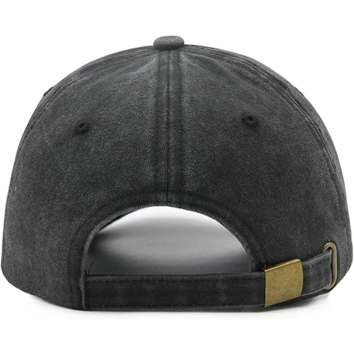 Basecap Übergröße Herren – Verstellbare Baumwollkappe Schwarz 60-65cm