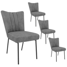Samt Esszimmerstühle Set 4er Grau – Komfort & Stil