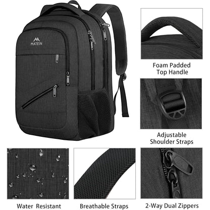 Laptop Rucksack Herren 17 Zoll – Wasserdicht & TSA-geprüft