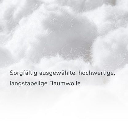 Muslin Bettwäsche Set 200x220 cm Rauchgrau 3-teilig