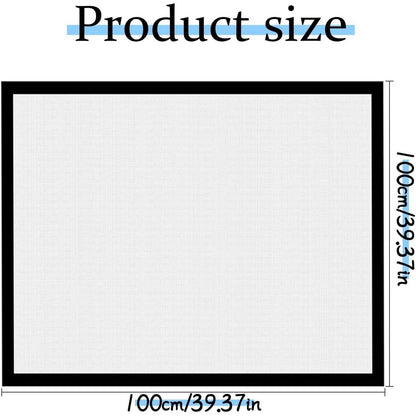 Fliegengitter Fenster 100x100cm – Zuschneidbar, Ohne Bohren, Insektenschutz