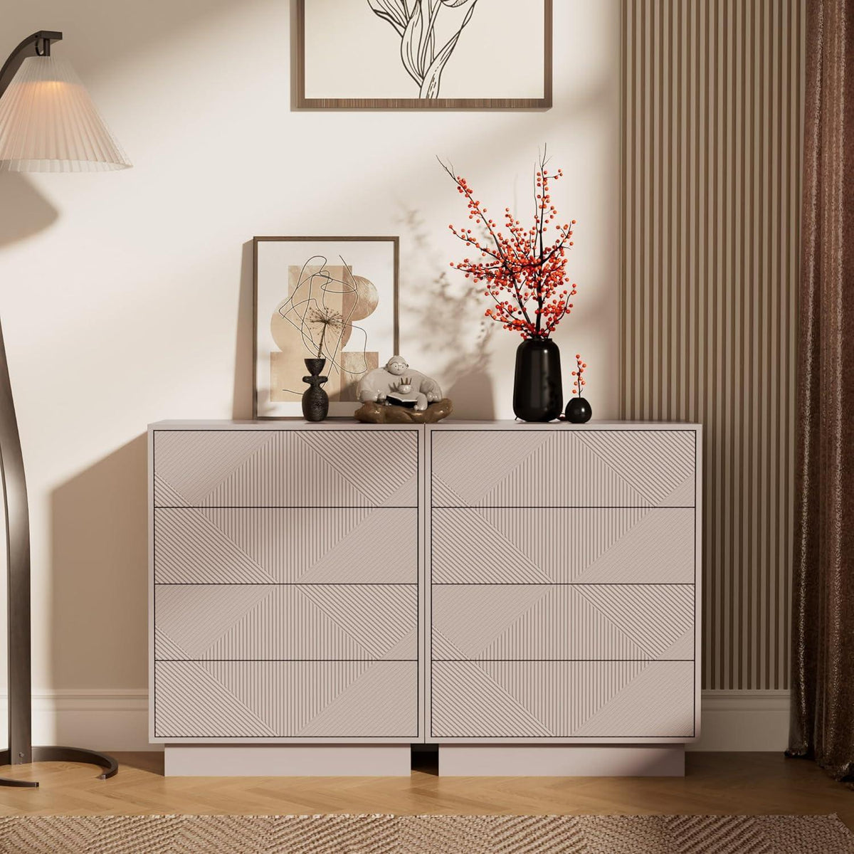 Moka Kommode mit 4 Schubladen – Modernes Design für Schlaf- & Wohnzimmer