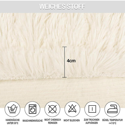 Hochflor Stuhlhussen 6er Set – Stretchbezug für Esszimmerstühle