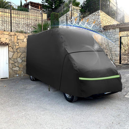 Vollgarage für Fiat Ducato 2006-2024 – Wasserdichte Autoabdeckung mit Türverschluss