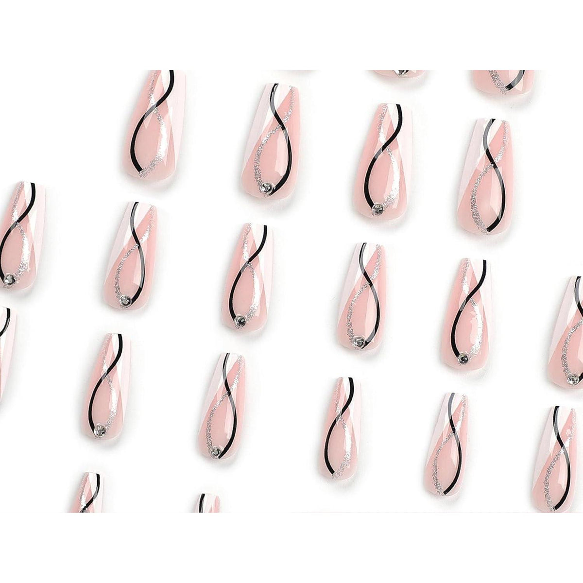 Press On Nägel Set – 24 Stück, Verschiedene Farben & Stile