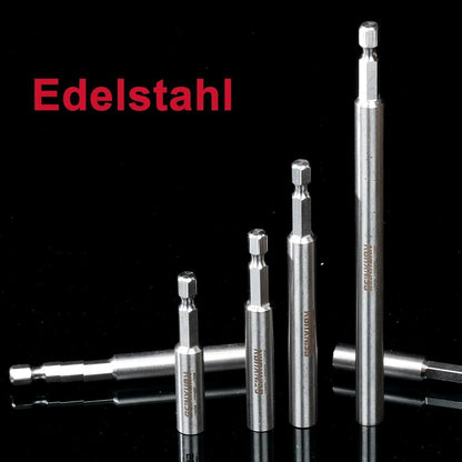 5x Magnetischer Bithalter 60mm Edelstahl Schnellwechsel mit 3x PZ2 Bits