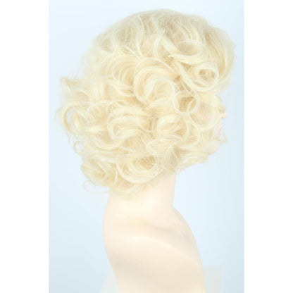 Goldgelbe Lockenperücke Damen – Retro & Halloween Kostüm