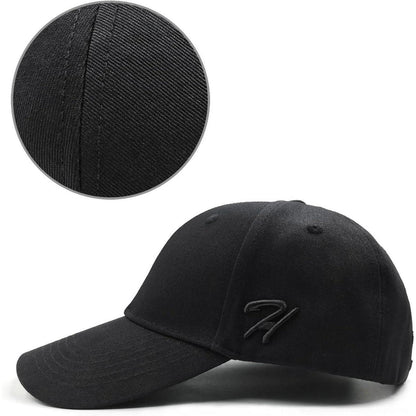 Baseball Cap Baumwolle Verstellbar – Unisex Kappe Schwarz