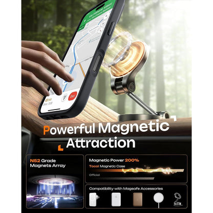 iPhone 17 Hülle MagSafe, Kameraschutz, Matt, Schwarz