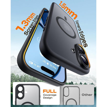 iPhone 17 Hülle MagSafe, Kameraschutz, Matt, Schwarz
