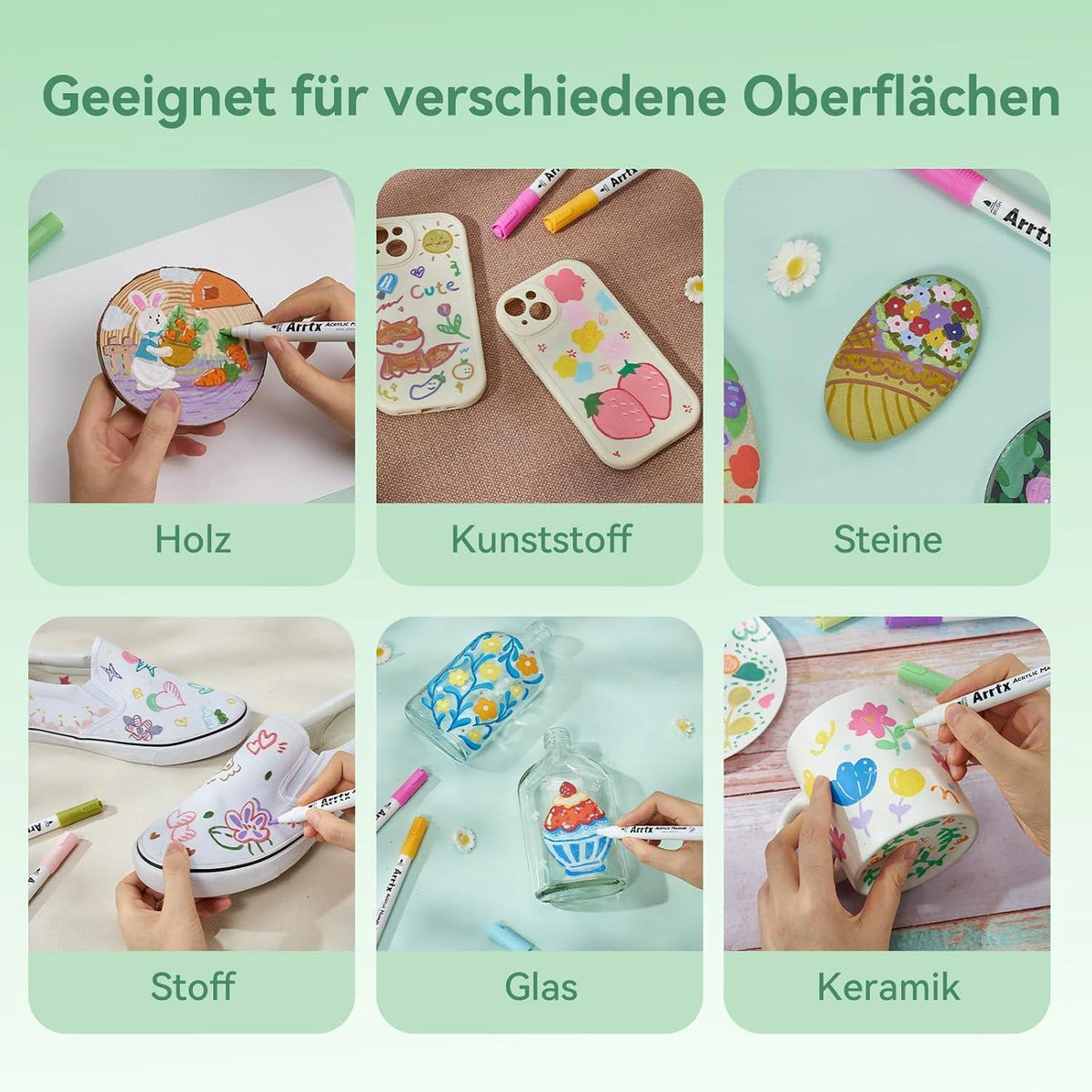 Acrylmarker Set 90 Farben – Wasserfest & Vielseitig