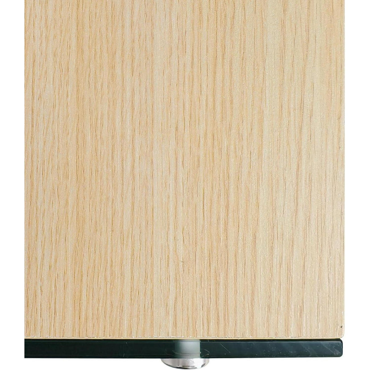 Schmaler Konsolentisch Holz mit Glasbeinen | Flurtisch 80x30 cm