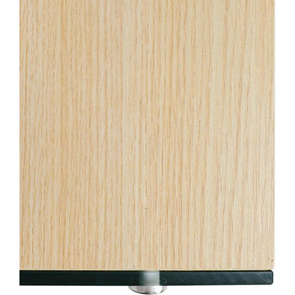 Schmaler Konsolentisch Holz mit Glasbeinen | Flurtisch 80x30 cm