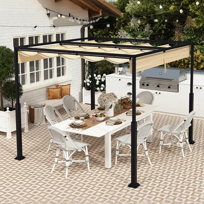 Pergola 3x3m – Terrassenüberdachung, Wasserdicht & Stabil