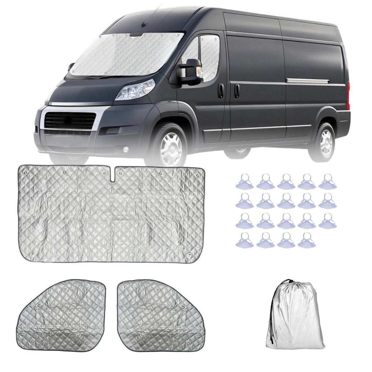Sonnenschutz Auto Frontscheibe für Wohnmobile FIAT, Peugeot, Citroën