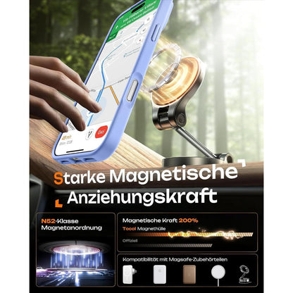 iPhone 17 Pro Max Hülle mit MagSafe, transluzent matt, hellblau