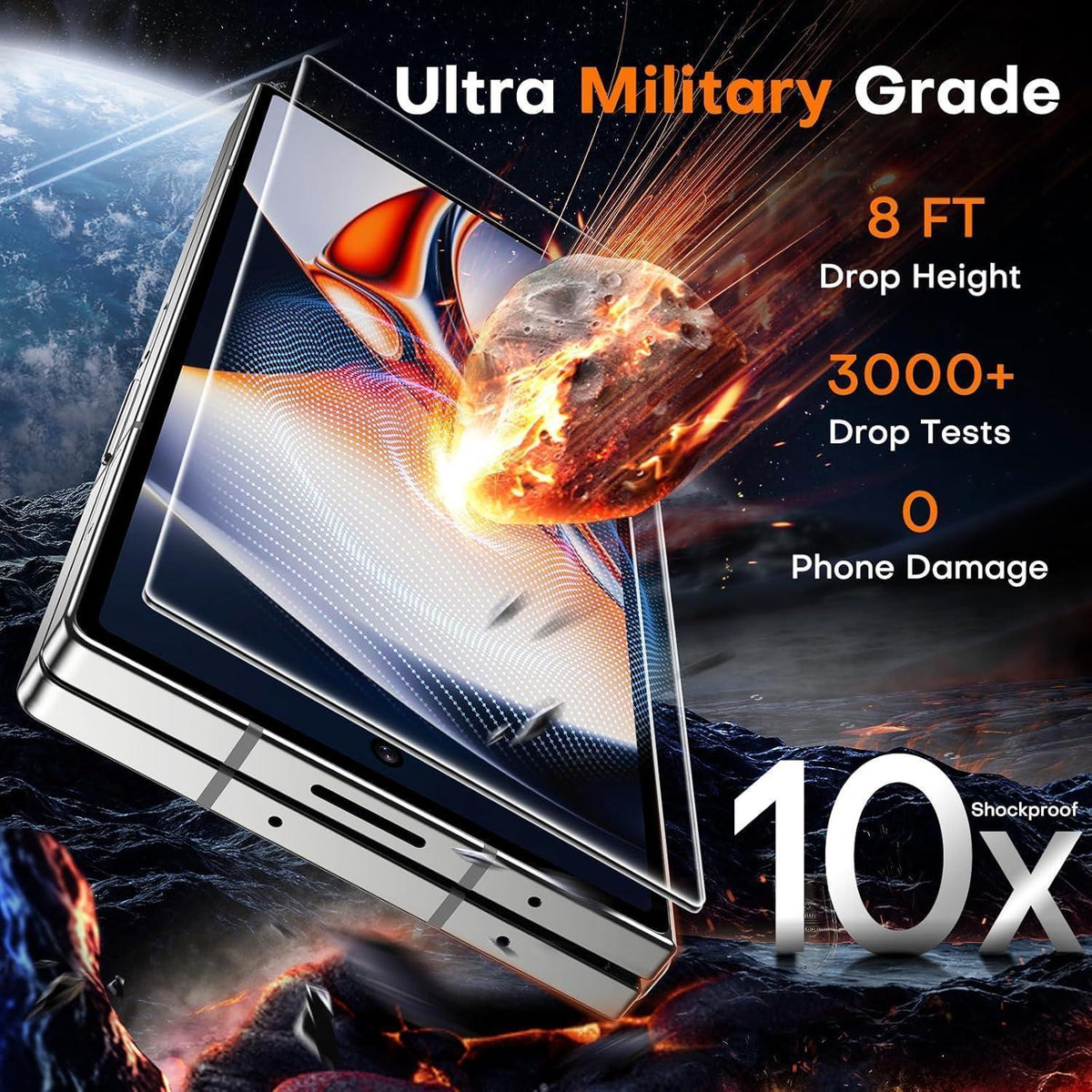 Schutzglas für Galaxy Z Fold 7, 2 Stück, Auto-Installation