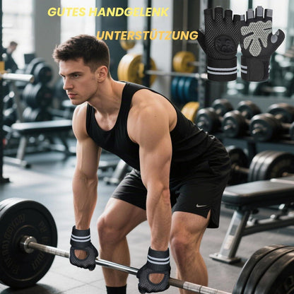 Fitness Handschuhe mit Handgelenkband für Damen und Herren