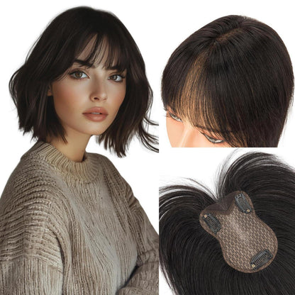 Echthaar Pony Topper – 360° Abdeckung für mehr Volumen